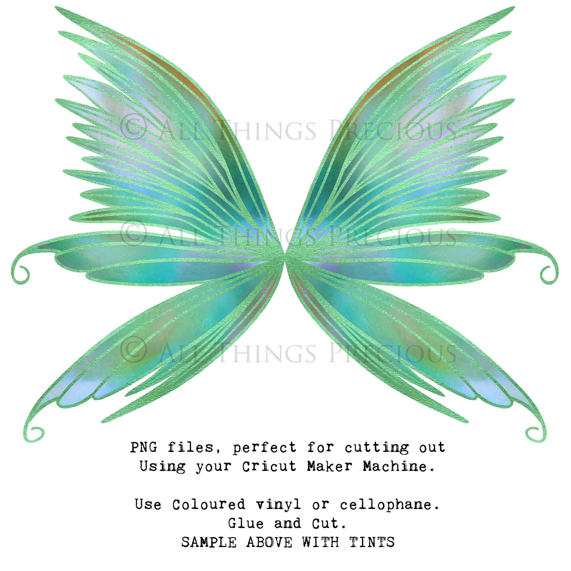 SVG & PNG Fairy Wing files for Cricut or Silhouette Cameo Cutting Machine. To create wearable fairy wings, in adult or children sizes.  Use this clipart design for Halloween Costumes, Fantasy or Cosplay or photography. Or For weddings, Engagements or baby shower ephemera. These are Individual Wing Pieces, for you to cut and assemble. This is a digital product.